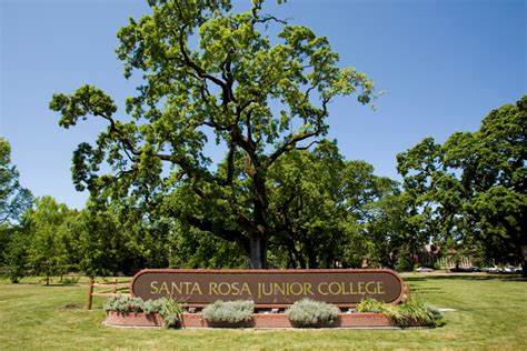 Picture of Oak trees with Santa Rosa Junior College sign