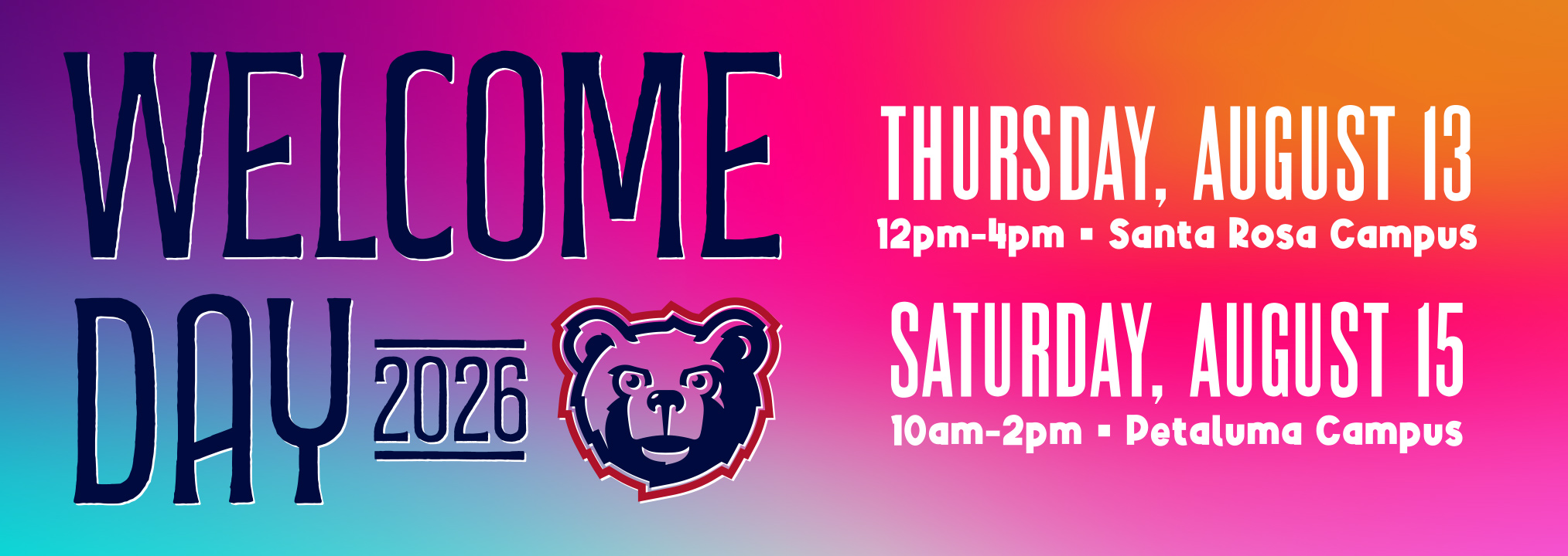 Welcome Day Banner