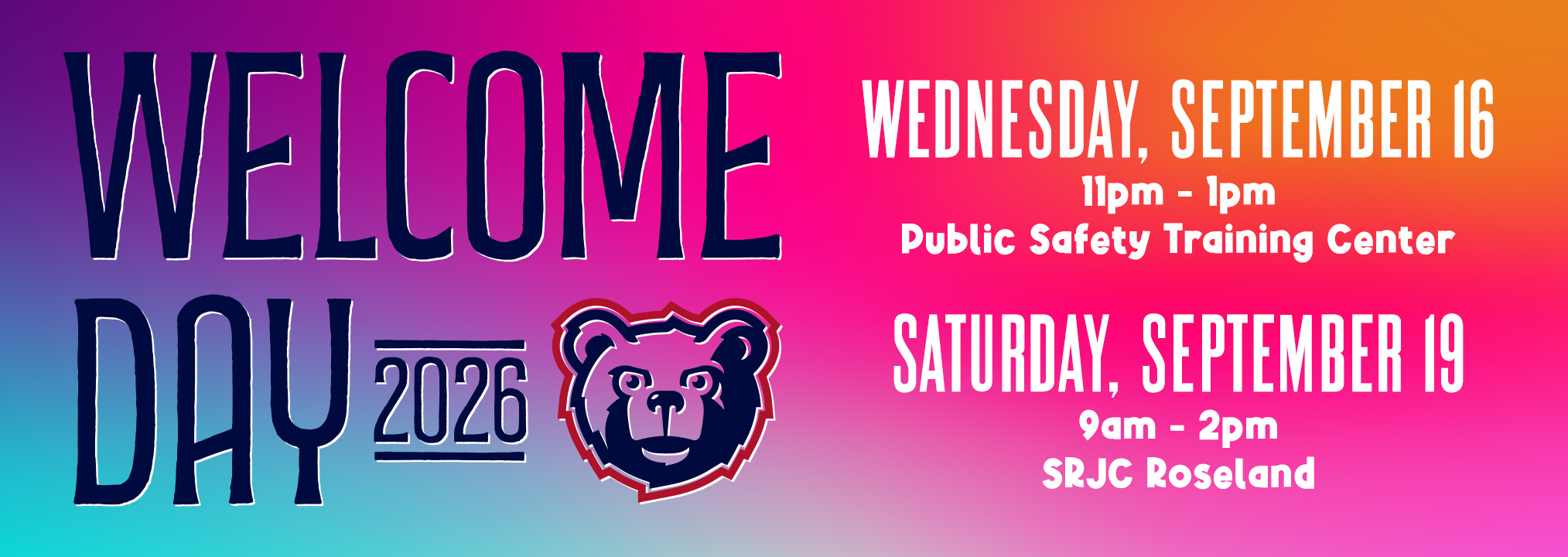 Welcome Day at Roseland and Public Safety Training Center